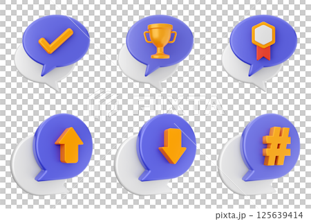 3d chat bubble message speech talk icon set bundle 3d chat bubble message speech talk icon set bundle 125639414