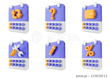 3d calendar time reminder schedule event icon set bundle 3d calendar time reminder schedule event icon set bundle 125639513