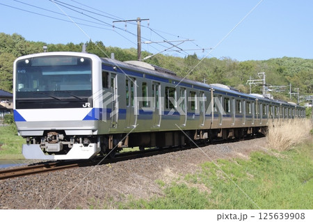 JR東日本水戸線を行くE531系0番台（付属編成） 125639908