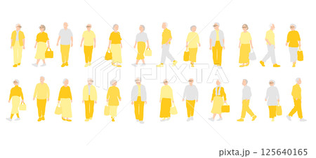 オシャレなシニアセットyellow 125640165