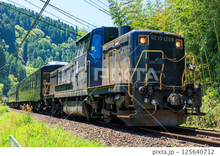 初夏の快速ゆふいん号 DE10 大分県玖珠郡 初夏の快速ゆふいん号 DE10 大分県玖珠郡 125640712