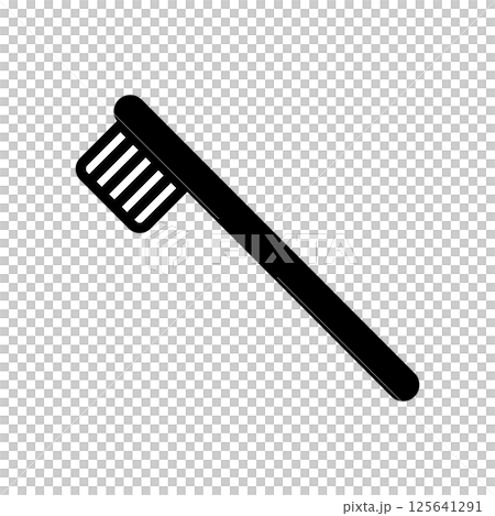 Toothbrush icon illustration 125641291