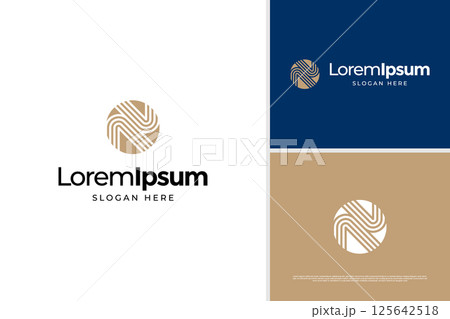 Minimalist letter N business logo vector design template 125642518
