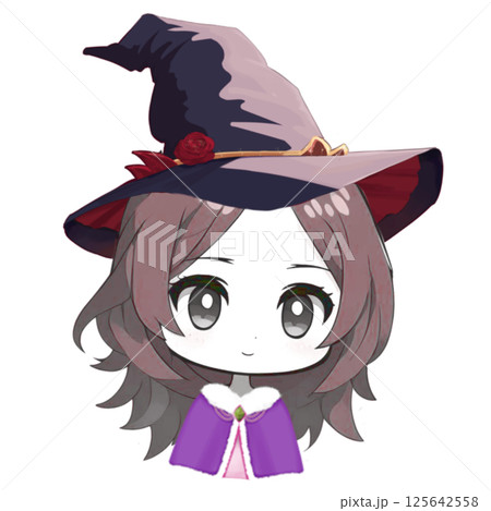 witch with red hat 125642558