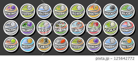 Vector Sport Logos Set Vector Sport Logos Set 125642772