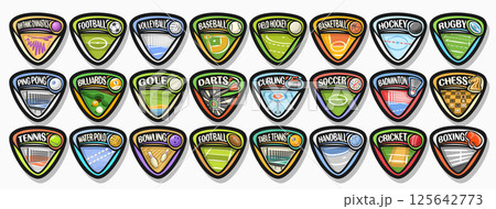 Vector Sport Logos Set 125642773