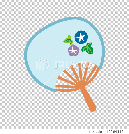Fan Simple illustration material 125643134