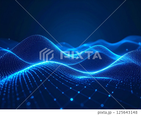 サイバーウェーブ背景 サイバーウェーブ背景 125643148
