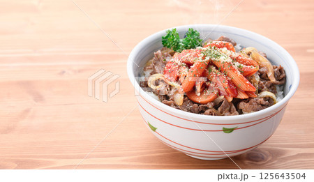 ナポリタン牛丼 （ 洋風牛丼 ） 125643504