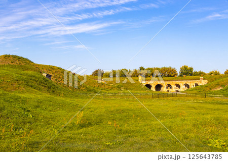 Brest Fortress castle building walls gates ruins in nature Belarus. Brest Fortress castle building walls gates ruins in nature Belarus. 125643785