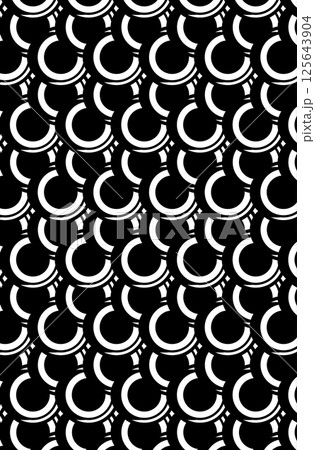 Element seamless in black and white color. 125643904