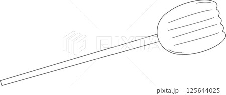 Broom illustration for coloring. Broom illustration for coloring. 125644025