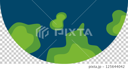 Half of earth illustration. Half of earth illustration. 125644042
