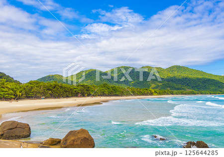 Praia Lopes Mendes beach on tropical island Ilha Grande Brazil. 125644285