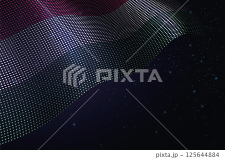 Hungary digital flag made of dots over a starry background Hungary digital flag made of dots over a starry background 125644884