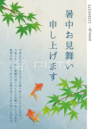 暑中見舞い 125645375