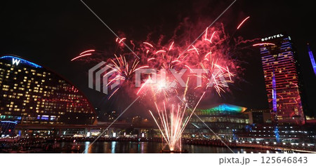 Fireworks at Darling Harbour 125646843