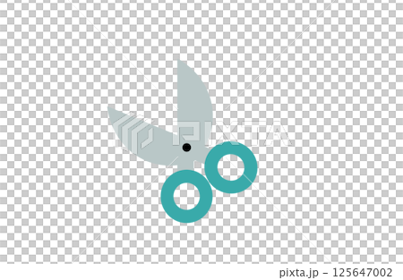 ハサミのイラスト 125647002