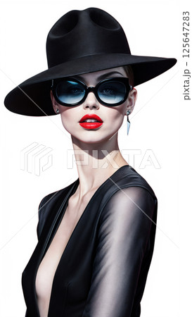 Lady in a Hat 125647283