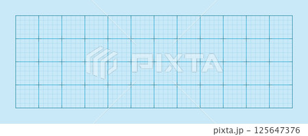 Blueprint grid background in blue tone with fine graph lines. Clean pattern for tech, office, or educational design projects. 125647376