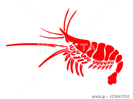 手長エビ　赤 125647532