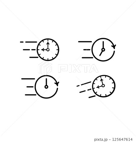 Speed time iconのイラスト素材 [125647614] - PIXTA