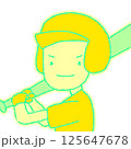 野球少年のイメージイラスト 125647678