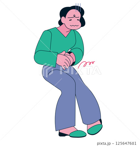 腹痛 生理痛 便秘 お腹の不調 お腹が痛い 腹痛 生理痛 便秘 お腹の不調 お腹が痛い 125647681