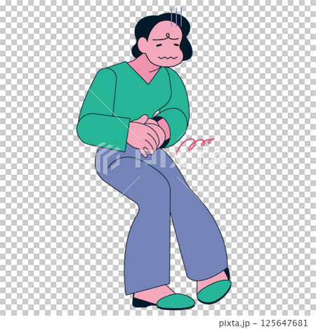 腹痛 生理痛 便秘 お腹の不調 お腹が痛い 腹痛 生理痛 便秘 お腹の不調 お腹が痛い 125647681