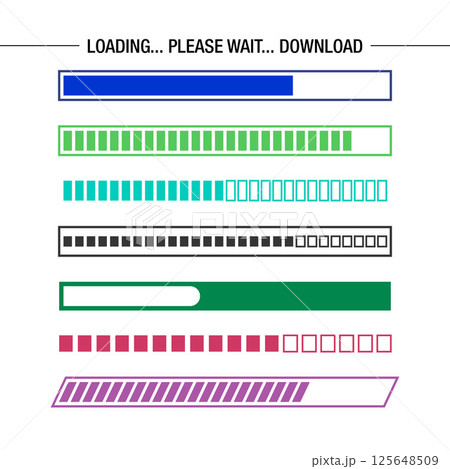 Abstract Vector Loading Colorful Icon Design Template Abstract Vector Loading Colorful Icon Design Template 125648509