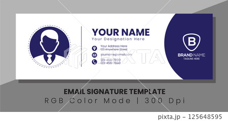 Modern Email Signature. Professional, Vector, Abstract, Modern, and Creative Business Email Signature Template Design. Modern Email Signature. Professional, Vector, Abstract, Modern, and Creative Business Email Signature Template Design. 125648595