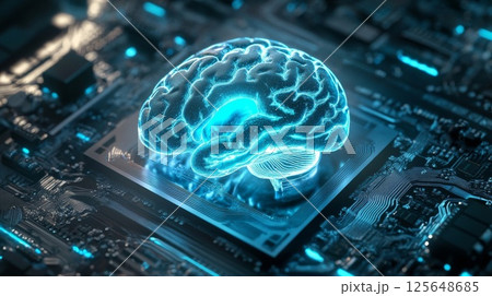 AIとクラウドサービスのイメージ 125648685