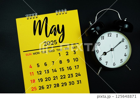 May 2025 annual monthly desk calendar for planning and management 125648871