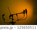Voiceover actor studio microphone 125650511