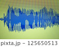Voiceover studio audio sound wave 125650513
