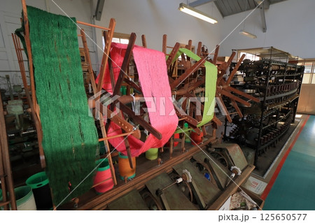 秩父銘仙館の整経場 125650577