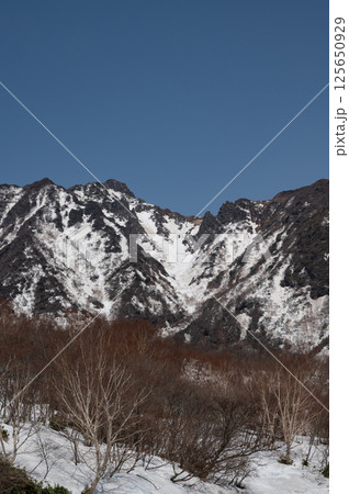 4月の那須岳登山道からの風景 125650929