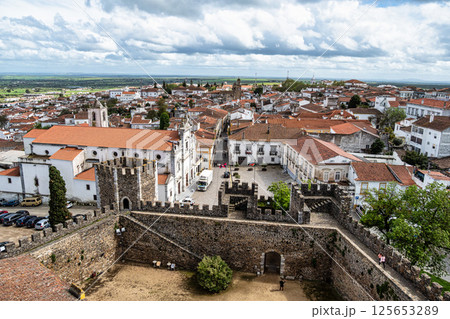Beja city overview taken from castle, Baixo Alentejo, Portugal 125653289