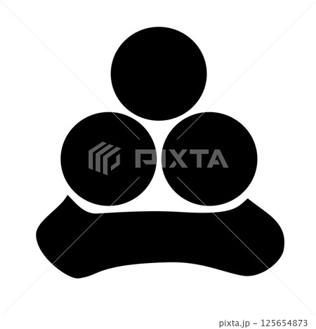 渡辺氏の家紋 三つ星に一文字 渡辺氏の家紋 三つ星に一文字 125654873