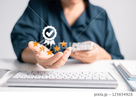 Company guarantees best quality by using advanced technology and maintaining high standards throughout entire process, backed by reliable warranty. quality, guarantee, standard, company, process. 125654928