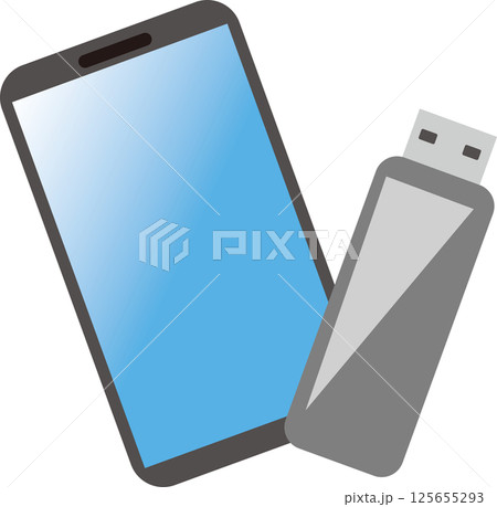 スマホとUSB 125655293