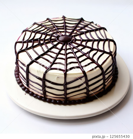the AI Image Generator, Elegant Chocolate Drizzled Cake with Creamy 125655430