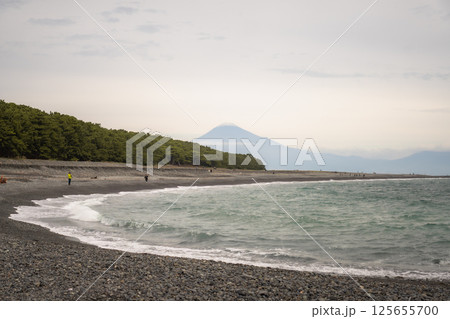 View of Miho no Matsubara beach with mt Fuji 125655700