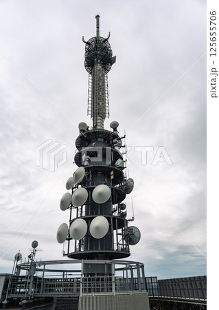Telecommunication tower at Nihondaira in Shizuoka Japan Telecommunication tower at Nihondaira in Shizuoka Japan 125655706