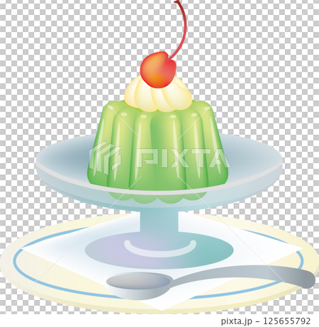 Jelly on a plate 125655792