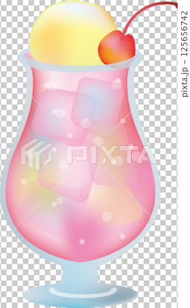カラフルなかき氷のイラスト 125656742