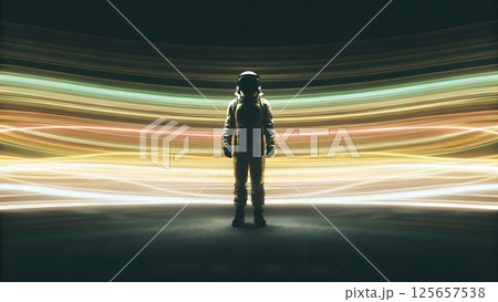 Astronaut in the Heart of the Nebula 125657538