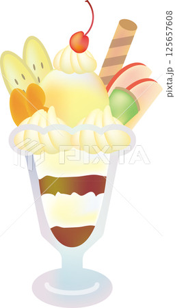 チョコレートパフェ 125657608