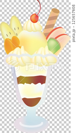 チョコレートパフェ 125657608