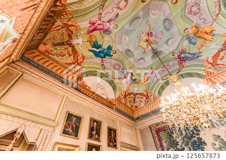 interiors of national palace of Ajuda, Lisbon, portugal interiors of national palace of Ajuda, Lisbon, portugal 125657873